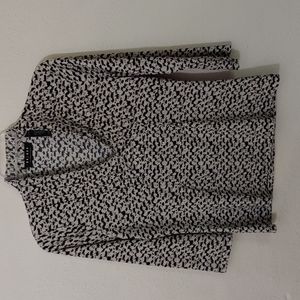 Axcess Women's Animal Print V Neck Top